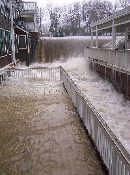 Knox Mill flooding during Spring rain event in 2005